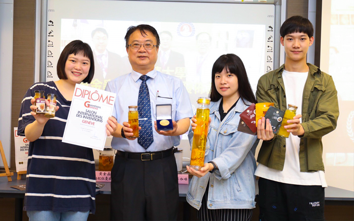 中華大學自種黃金蟲草、研發蟲草系列產品，不僅獲得日內瓦三金肯定，更準備在台上市銷售
