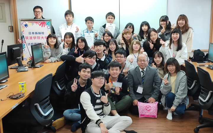 日本姊妹校筑波學院大學到中華大學短期交流，還體驗在地文化