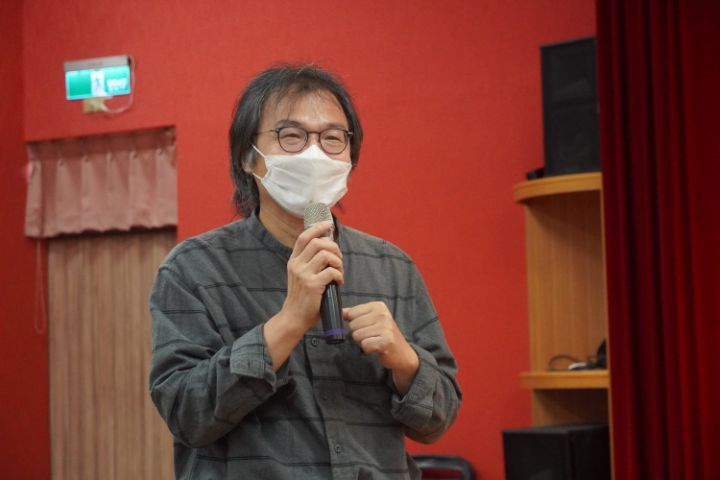 圖/俞大維先生紀念學會秘書長陳勤忠特別到場聽講。
