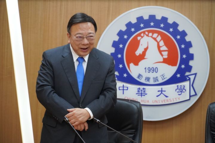 圖/中華大學校長劉維琪表示,很高興能和中華工程簽約,這次「雙中華」的合作,相信必能創造雙贏局面。