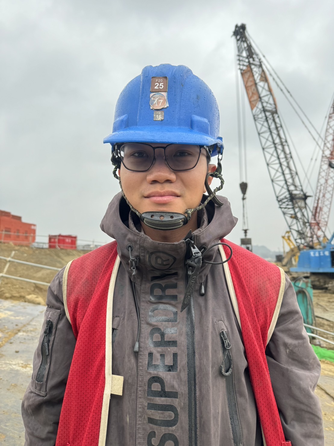 圖／建築設計學院土木系翁浩倫，目前任職於頤達營造-現場工程師。
