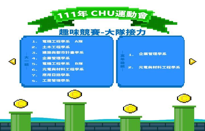 圖/111學年度運動會大隊接力得獎名單。