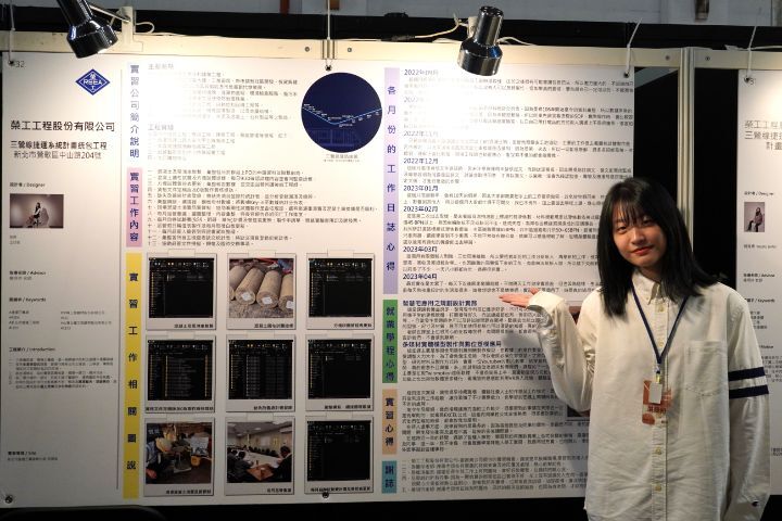 實習單位：榮工工程股份有限公司。實習工程：三鶯線捷運系統計書統包工程。實習學生：王欣璇。指導老師：楊明玲。基地位置：新北市鶯歌區。