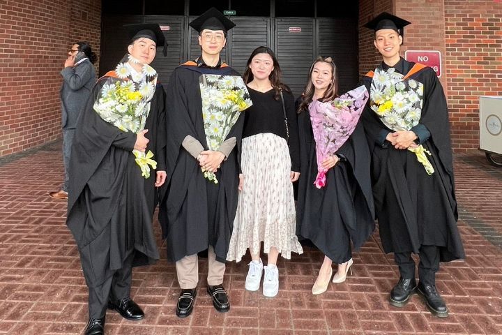 圖/中華大學觀光學院與英國百年名校桑德蘭大學合辦的3+1國際觀光與酒店管理雙學士學位學程，首屆學生在今年暑假畢業。