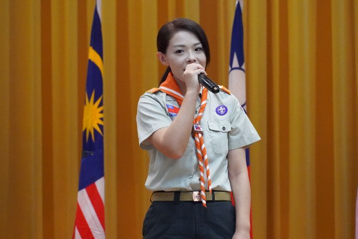 圖/新竹市長高虹安特別感謝中華大學提供如此優良的場地,讓全市童軍大露營活動可以在受疫情影響睽違3年後順利舉辦。