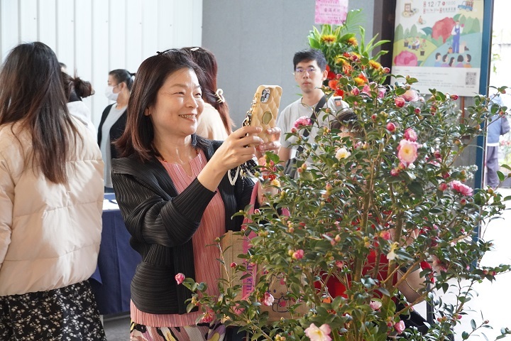 圖／正值茶花盛開季節，「中華茶花祭」邀請民眾共襄盛舉認識茶花產業。