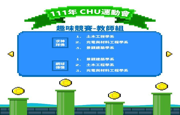 圖/111學年度運動會教師組趣味競賽得獎名單。
