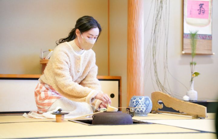 圖/海外參訪課程安排了日本茶道文化體驗,讓學生大開眼界。