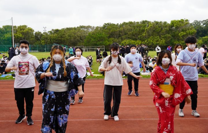 圖/應日系學生的和服裝扮表演,相當亮眼。