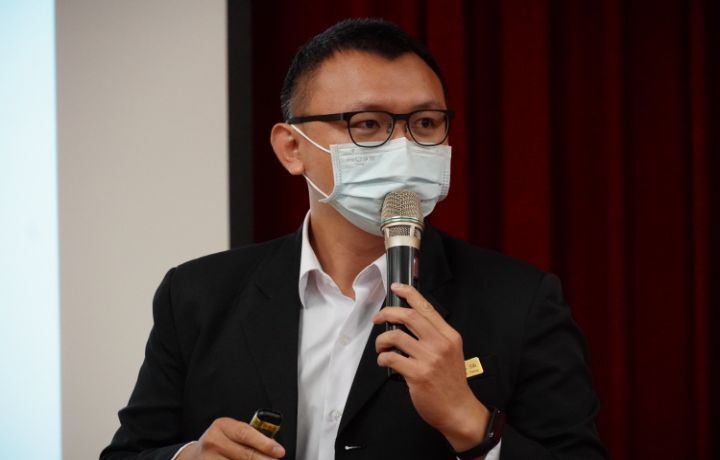 圖/麗寶集團的福容大飯店副理張志強指出,這次提供的是麗寶樂園和福容大飯店的職缺,希望能讓員工上班就像在渡假般愉快。