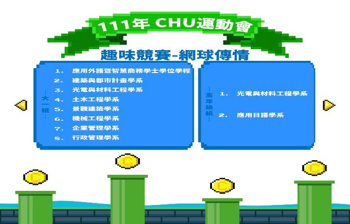圖/111學年度運動會網球傳情得獎名單。