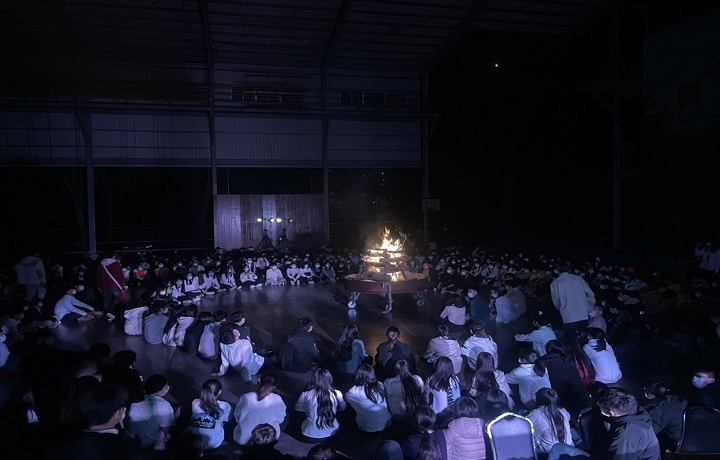 圖/張建宇過去就讀磐石高中時是班聯會公關長,圖為他參加竹區班學聯18聯合幹訓照片。
