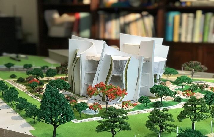 圖/「Xinfeng Library」希望圖書館能像紅樹林一樣達到提供給生物休息、被保護、遊玩的環境效果。